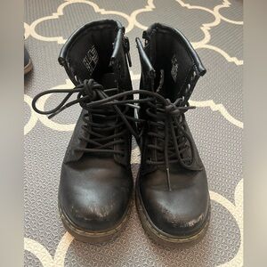 Dr Martens Lace Up Boot toddler size 11 with side zipper